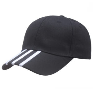 Black (White three bars) / One size fits all for adults 58cm (adjustable)