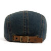 Wholesale Retro Washed Japanese Style Reversible Forward Cap - Adjustable Breathable Color Block Light Blue Party Casual Gift