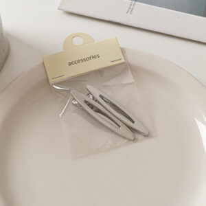 2# thin oval-empty-Silver -6cm
