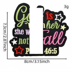 Colorful english cloth stickers 1 #