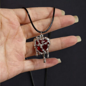 Xt2030 silver thorn necklace