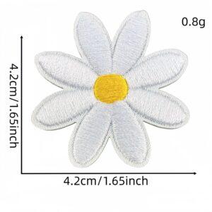 White large floral appliqué #37