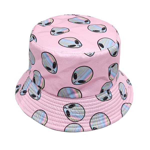 oly-d11367cc51584f448a02b515000b8a0a Wholesale Trendy UFO Print Bucket Hat Sun Protection Outdoor Casual Fashion