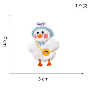 Plush duck cloth stickers 6#* self-adhesive cloth stickers