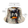 Wholesale Creative Duck Pattern Reversible Bucket Hat Fashion Accessory Sun Protection Gift