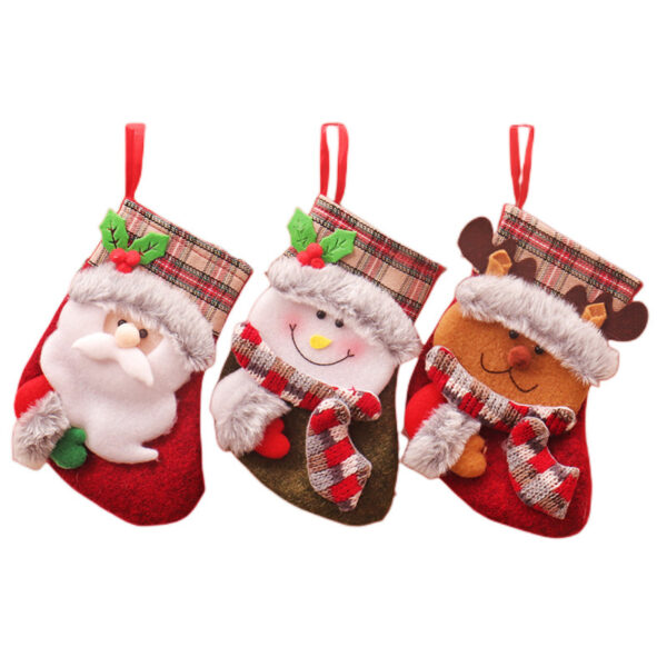 oly-d13a772b1638a523ad9fb65cc7fc53bb Wholesale Plush Christmas Stocking Gift Bag Vintage European Style Holiday Decorative Accent