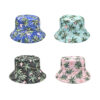Wholesale Fisherman Hat with Plant Print Pattern for Outdoor Sun Protection