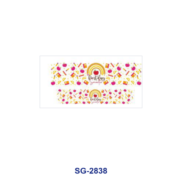 Wholesale 8pcs Teacher School Stationery Mixed Print 3oz Cup Stickers Wrap OLY Exclusive