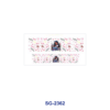 Wholesale 8pcs Mixed Zodiac Cartoon Girl Floral Decor Print 3oz Cup Stickers Wrap OLY Exclusive