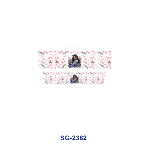 Wholesale 8pcs Mixed Zodiac Cartoon Girl Floral Decor Print 3oz Cup Stickers Wrap OLY Exclusive