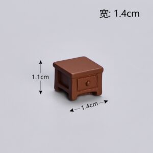 No. 30 brown bedside table / Simulation furniture series