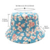 oly-d16ac614e7203d482afab7f2cddeb25f Wholesale Double Sided Floral Print Bucket Hat Sun Protection Everyday Casual Hat for Women