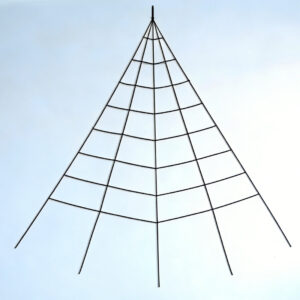 Black triangle spider web / 5.3m corner net (5* 4.8m including floor nails) does not shed or break threads