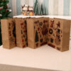 Wholesale Christmas Kraft Paper Gift Bags Medium Size Boutique Resale