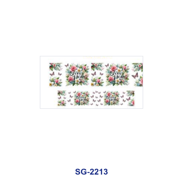 Wholesale 8pcs Mixed Mother's Day Mom Rose Butterfly Print 3oz Cup Stickers Wrap