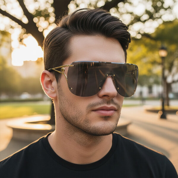 oly-d1b8606ca02b6ea10039e75dda8a44f6 Wholesale Gold Frameless UV400 Sunglasses with Ring Design for Everyday Wear