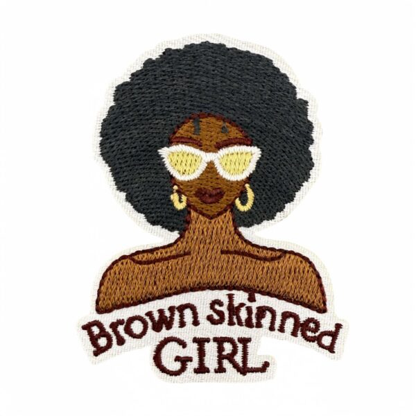 oly-d1c894fd9545f1d52e00e51e997af47a Wholesale Embroidered Black Girl Patch Fashion Accessory for Bags Keychains Gift Resale