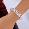 oly-d1e6d42e04d9d16bcf7fc6c0b7301de3 Wholesale Cartoon Pumpkin Skull Halloween Resin Beaded Bracelet Party Jewelry Accessory