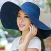 oly-d1f5e6597007a36e68412457f477bba3 Wholesale Natural Straw Sun Hat Summer Beach Big Brim for Women Yellow Sun Protection Resale