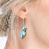 oly-d1f7326614760667c5d8fa7dfef93cb1 Wholesale Vintage Silver Bird Turquoise Earrings Stylish Jewelry Accessory for Wedding Gift