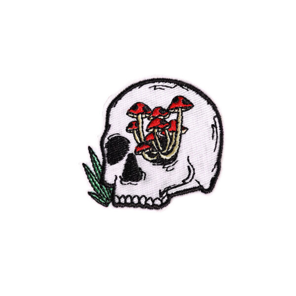 oly-d20bef1f5844161379453b8da9c94c21 Wholesale Polyester Thread Undead Skeleton Patch - Fashion Decorative Accessory for Boutique Gift
