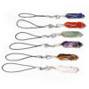 oly-d222653aac8f8b8568891a44775649a8 Wholesale Hexagon Amethyst Crystal Keychain Fashion Accessory for Daily Use
