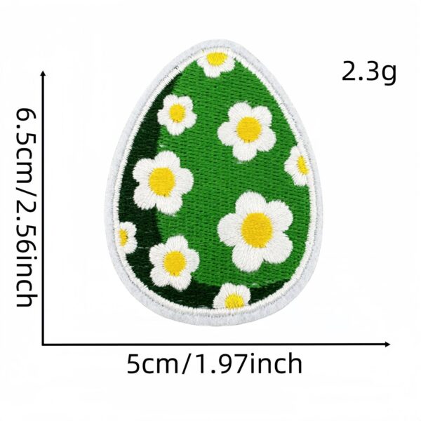 Wholesale Cartoon Party Embroidered Easter Egg Iron-On Cloth Patches Decorative Stickers for Resale