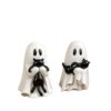 Wholesale Resin Ghost Black Cat Figurine Halloween Home Decor Decorative Accent Gift