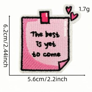 Pink english cloth sticker 1#