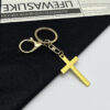 oly-d237602d3a10386140f83240f97bf88f Wholesale Zinc Alloy Double Sided Cross Keychain Decorative Accent for Bags and Keys