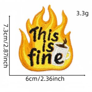 Flame cloth patch 10#