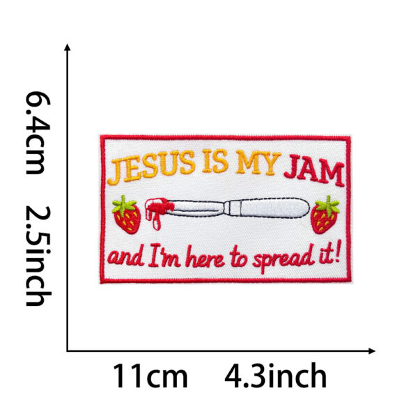 oly-d292032177437b3b7e6f4cd133147d44 Wholesale Embroidered Faith Patch Polyester Iron-On DIY Fashion Accessory