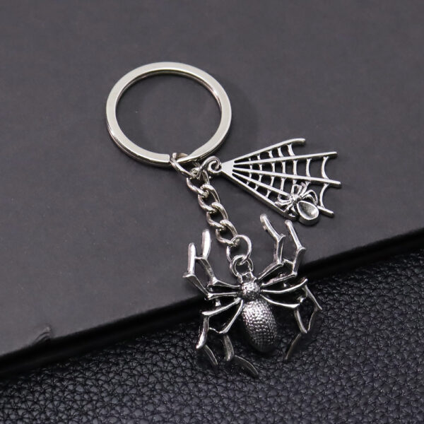 Wholesale Gothic Spider Web Keychain Bag Charm Dark Fashion Accessory Gift