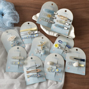 Wholesale Acrylic Starfish Shell Hair Clips Ocean Design Hair Accessory for Everyday Styling