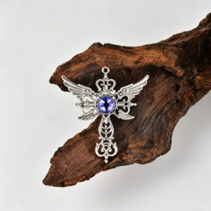 A purple devil's eye pendant accessory