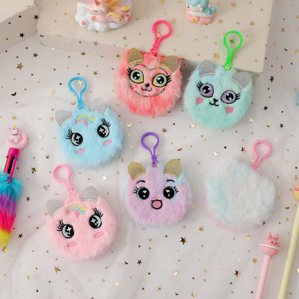 Wholesale Cute Cartoon Unicorn Plush Notebook Creative Diary for Kids Chic Fashion Accessory