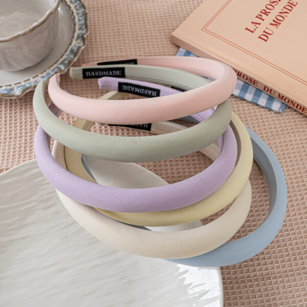 oly-d302e7c5ed1da51227a26f9b39c581db Wholesale Korean Style Dopamine Hair Hoop Narrow Sponge Headband Fashion Hair Accessory Boutique Resale