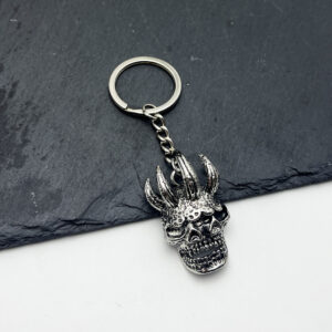Wholesale Zinc Alloy Hip Hop Punk Skull Keychain Men Retro Car Accessory Gift