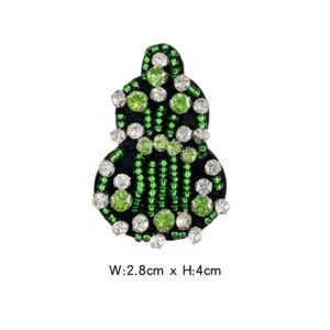 Green beaded gourd b220