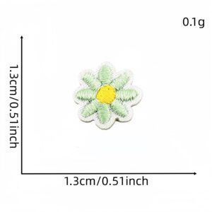 Small green floral fabric patch #24