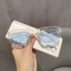Wholesale Retro Square Sunglasses Grey Lens Black Frame Fashion Accessory Boutique Gift