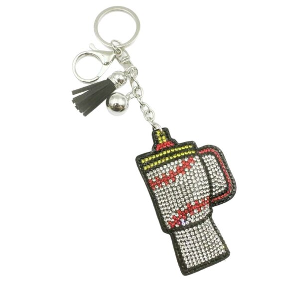 oly-d3364d0700b7297bf2ff84889a5deb98 Wholesale Zinc Alloy Rhinestone Keychain Rugby Keychain Wedding Gift