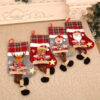 oly-d34a24225e2264f068857710b00f7939 Wholesale Non Woven Fabric Christmas Plaid Stocking Candy Bag Gift Bag Home Decor
