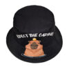Wholesale Cartoon Capybara Bucket Hat Trendy Black Sun Protection Outdoor Hat for Men Women