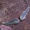 Wholesale Retro Angel Wings Pendant Necklace Fashion Accessory for Party or Everyday Gift