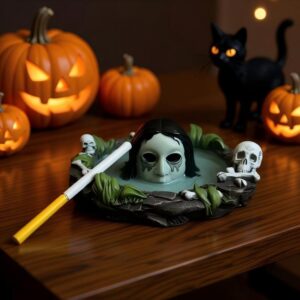 Wholesale Halloween Ghost Skull Resin Figurine Decorative Ashtray Home Decor Gift for Resale
