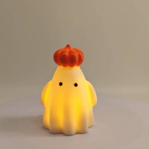 Halloween pumpkin ghost lantern - orange pumpkin hat