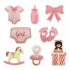 Wholesale Baby Girl Pacifier Clip with Polyester Embroidery Decorative Fashion Accessory for Gift or Resale
