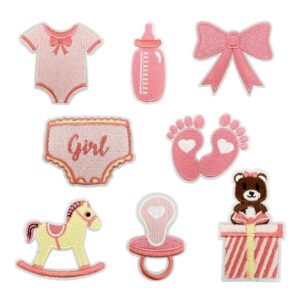 Girl's Cloth Sticker Combination 8 Pack
