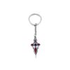 Wholesale Stylish Wine Red Gothic Cross Keychain Pendant Car Key Bag Charm